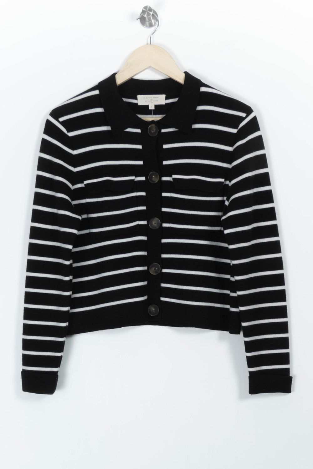 Cardigan Noir et Blanc - Taille S/36 de la marque Sézane | PARAD97955 - Vendu par Paradigme - Image 2