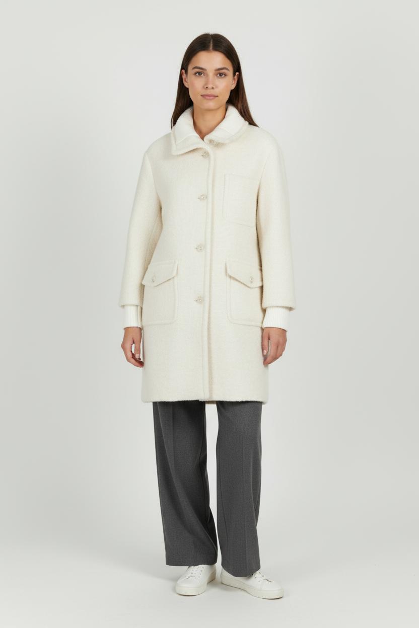 Manteau Beige - Taille L/40 de la marque Caroll | PARAD97958 - Vendu par Paradigme - Image 1