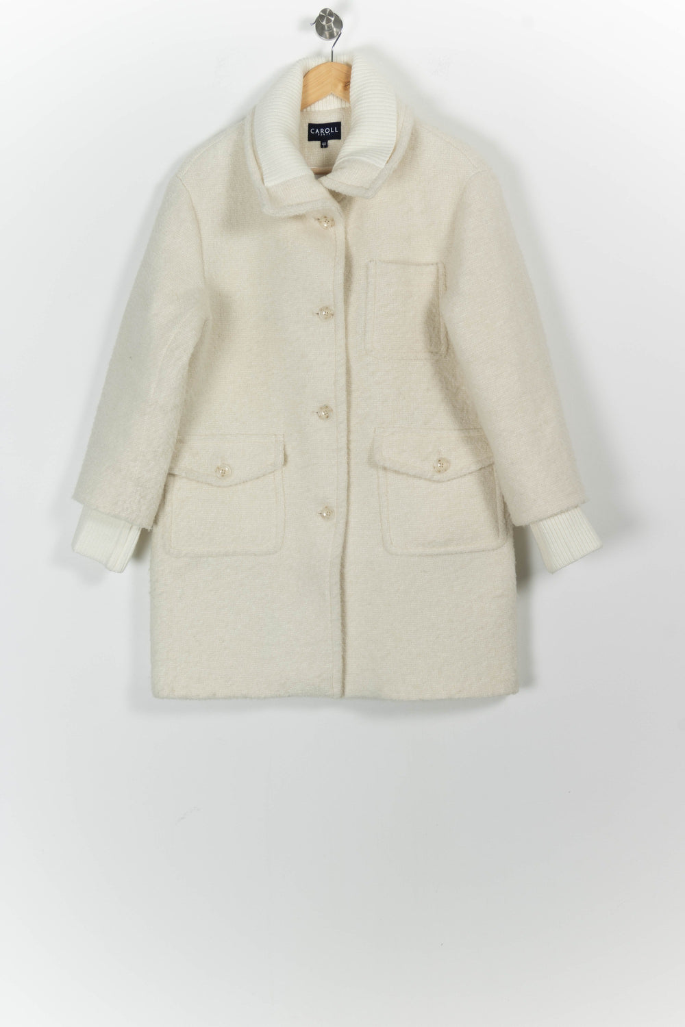 Manteau Beige - Taille L/40 de la marque Caroll | PARAD97958 - Vendu par Paradigme - Image 2