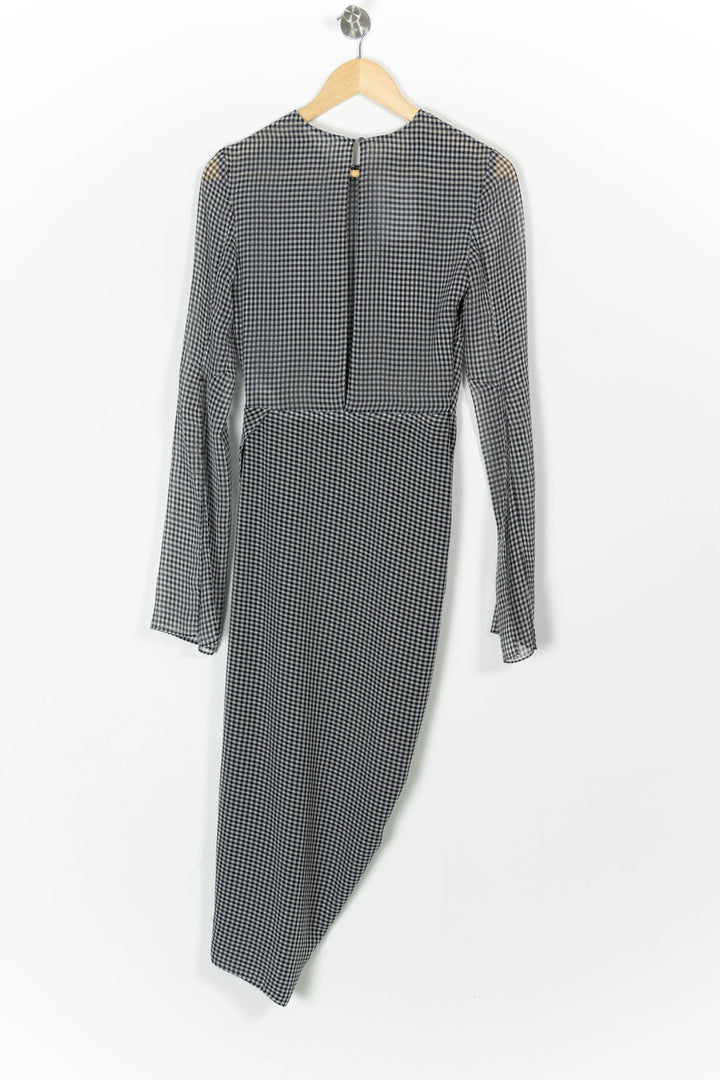 Robe Midi Grise et Noire - Taille M/38 de la marque Sézane | PARAD97963 - Vendu par Paradigme - Image 4