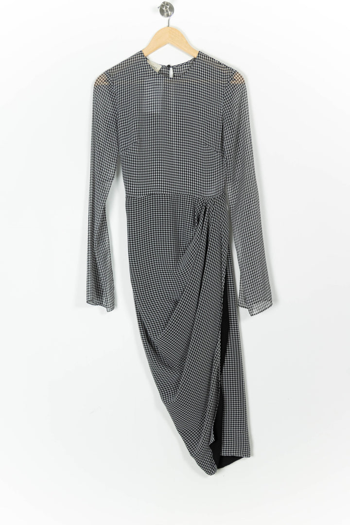 Robe Midi Grise et Noire - Taille M/38 de la marque Sézane | PARAD97963 - Vendu par Paradigme - Image 2