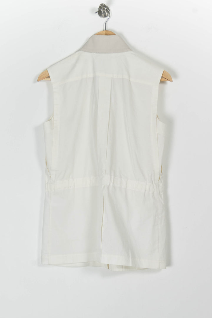 Veste Sans Manches Blanche et Beige - Taille M/38 de la marque ZAPA | PARAD97975 - Vendu par Paradigme - Image 4