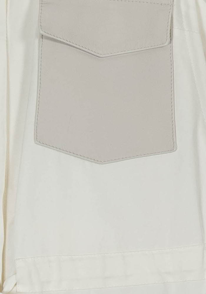 Veste Sans Manches Blanche et Beige - Taille M/38 de la marque ZAPA | PARAD97975 - Vendu par Paradigme - Image 3