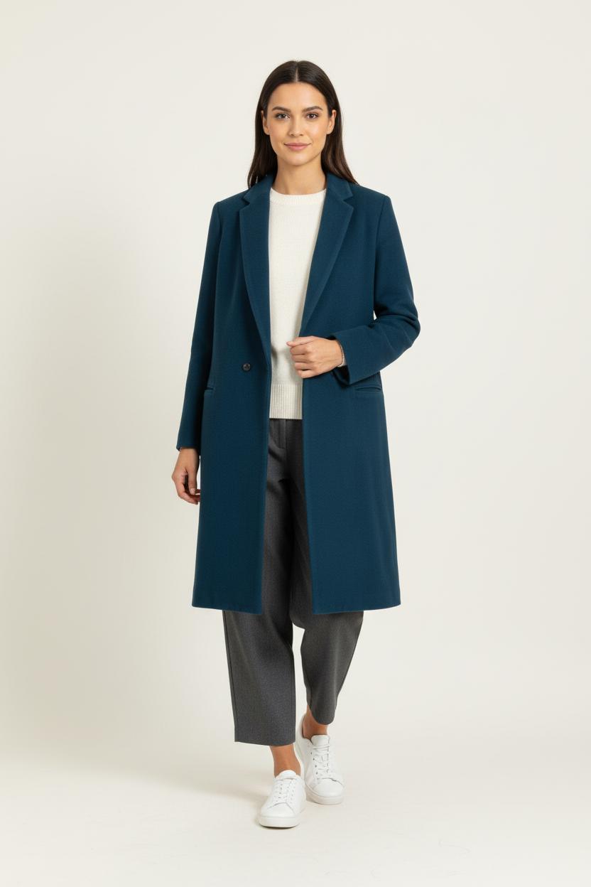 Manteau Bleu - Taille M/38 de la marque Claudie Pierlot | PARAD97980 - Vendu par Paradigme - Image 1