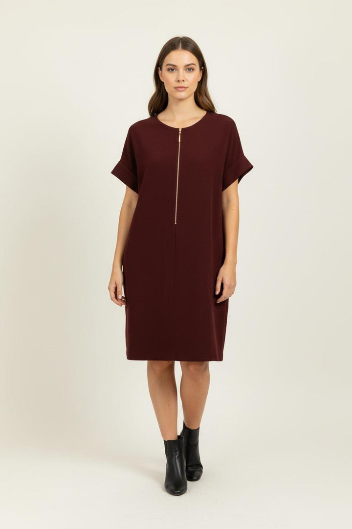 Robe Droite Bordeaux - Taille S/36 de la marque Vanessa Bruno | PARAD97982 - Vendu par Paradigme - Image 1