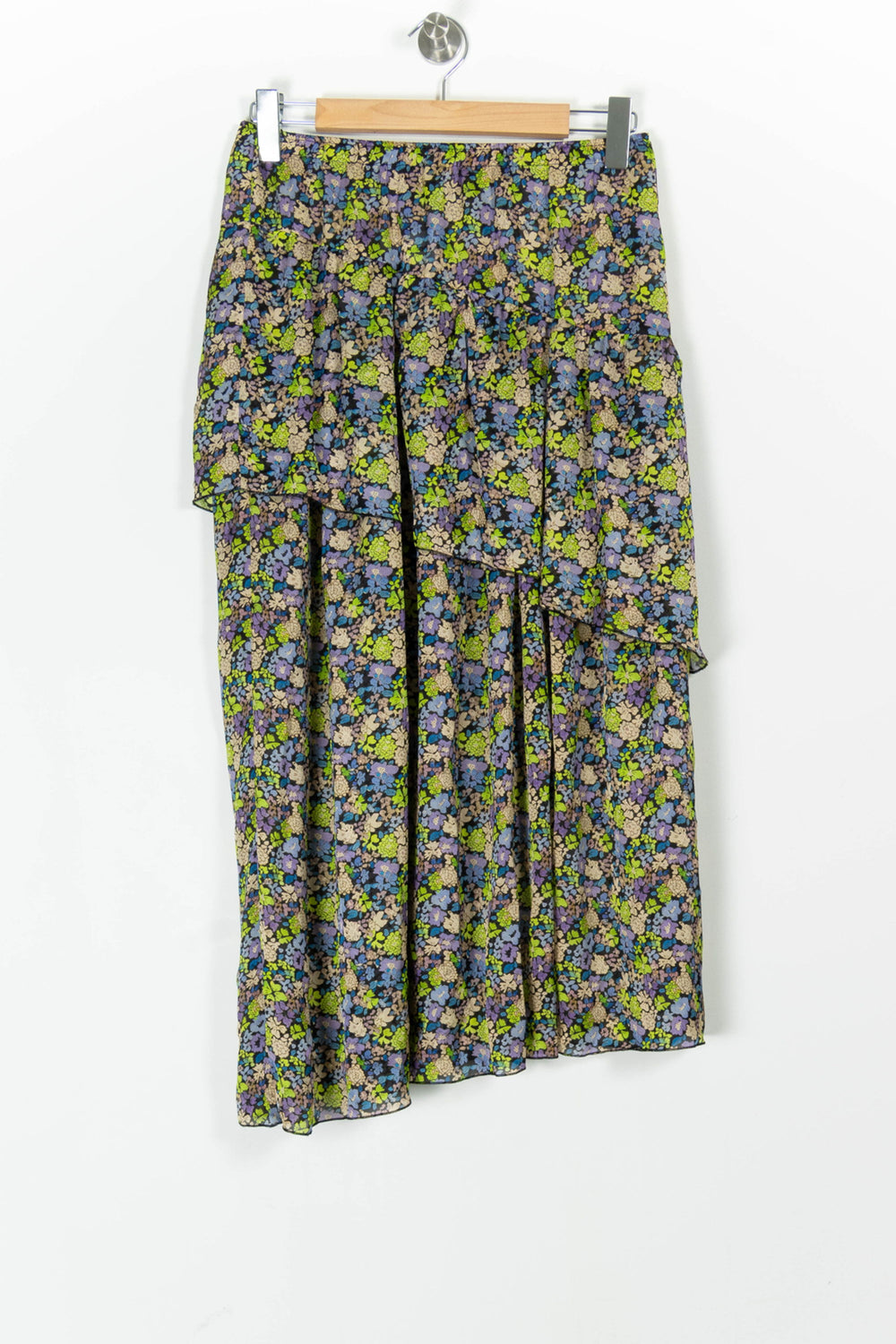 Jupe Longue Verte et Bleue - Taille S/36 de la marque Maje | PARAD97992 - Vendu par Paradigme - Image 2