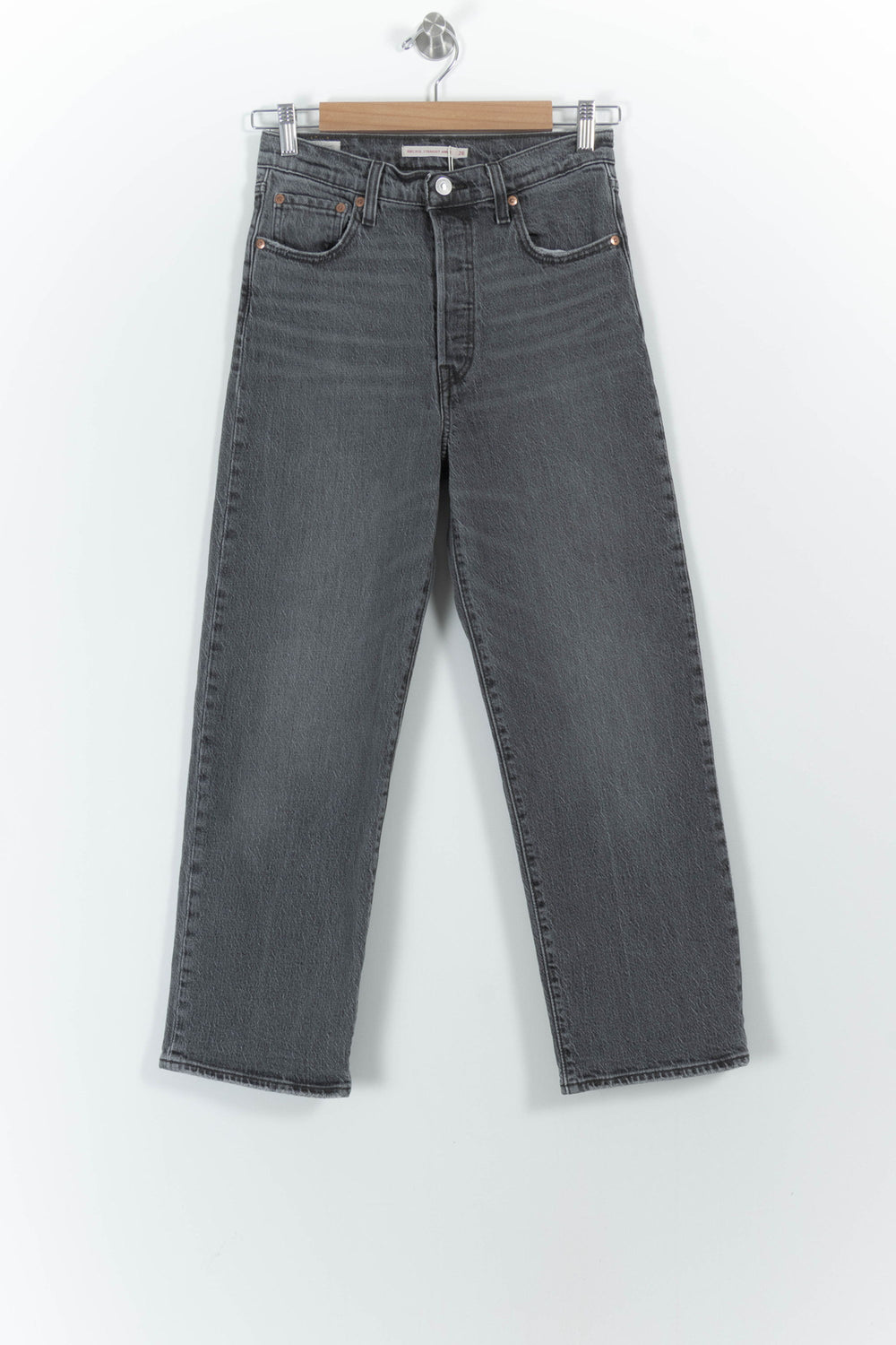 Jean Droit Gris - Taille S/36 de la marque Levi's | PARAD97993 - Vendu par Paradigme - Image 2