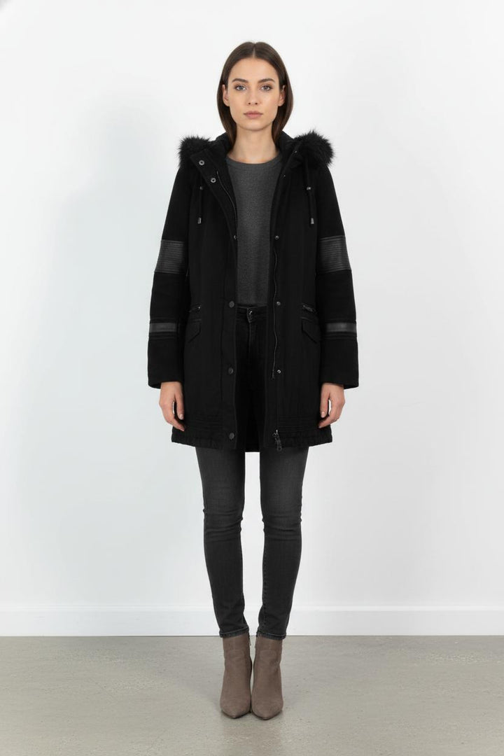 Parka Noire - Taille S/36 de la marque IKKS | PARAD97997 - Vendu par Paradigme - Image 1