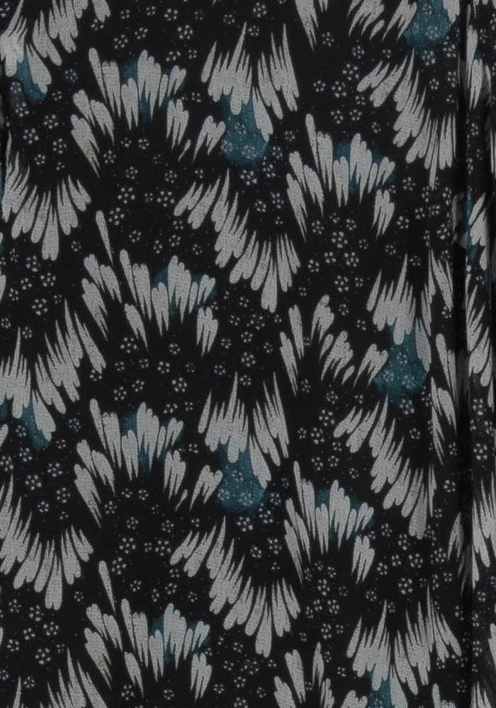 Robe Imprimée Noire et Grise - Taille L/40 de la marque La Fée Maraboutée | PARAD98009 - Vendu par Paradigme - Image 3