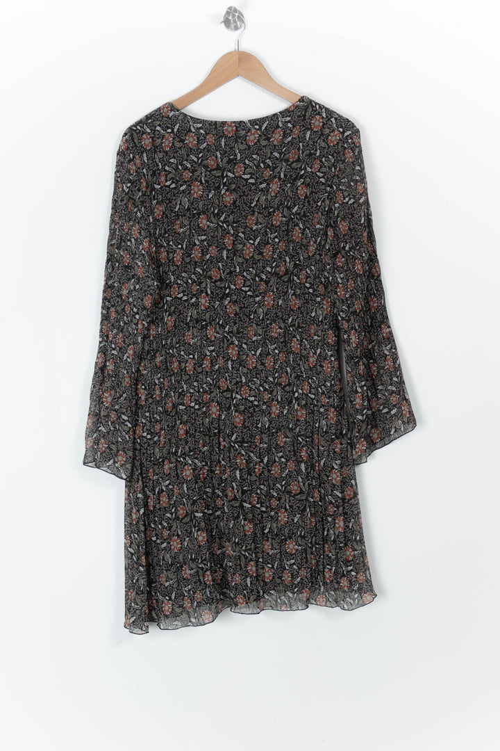 Robe Noire et Fleurie - Taille XL/42 de la marque La Fée Maraboutée | PARAD98011 - Vendu par Paradigme - Image 4