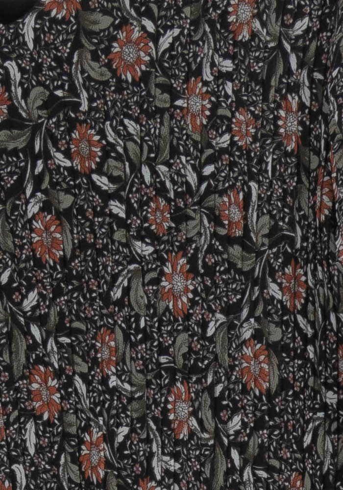 Robe Noire et Fleurie - Taille XL/42 de la marque La Fée Maraboutée | PARAD98011 - Vendu par Paradigme - Image 3