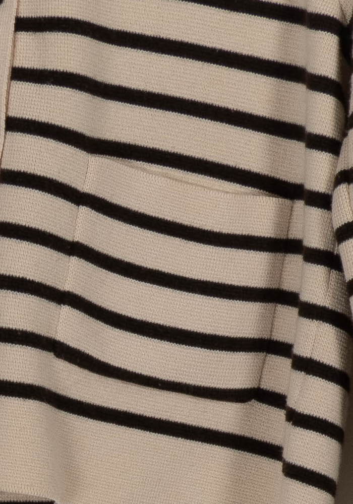 Cardigan Beige et Noir - Taille S/36 de la marque Grace & Mila | PARAD98021 - Vendu par Paradigme - Image 3