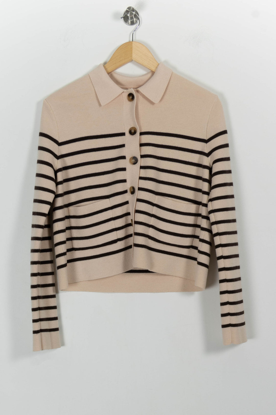Cardigan Beige et Noir - Taille S/36 de la marque Grace & Mila | PARAD98021 - Vendu par Paradigme - Image 2