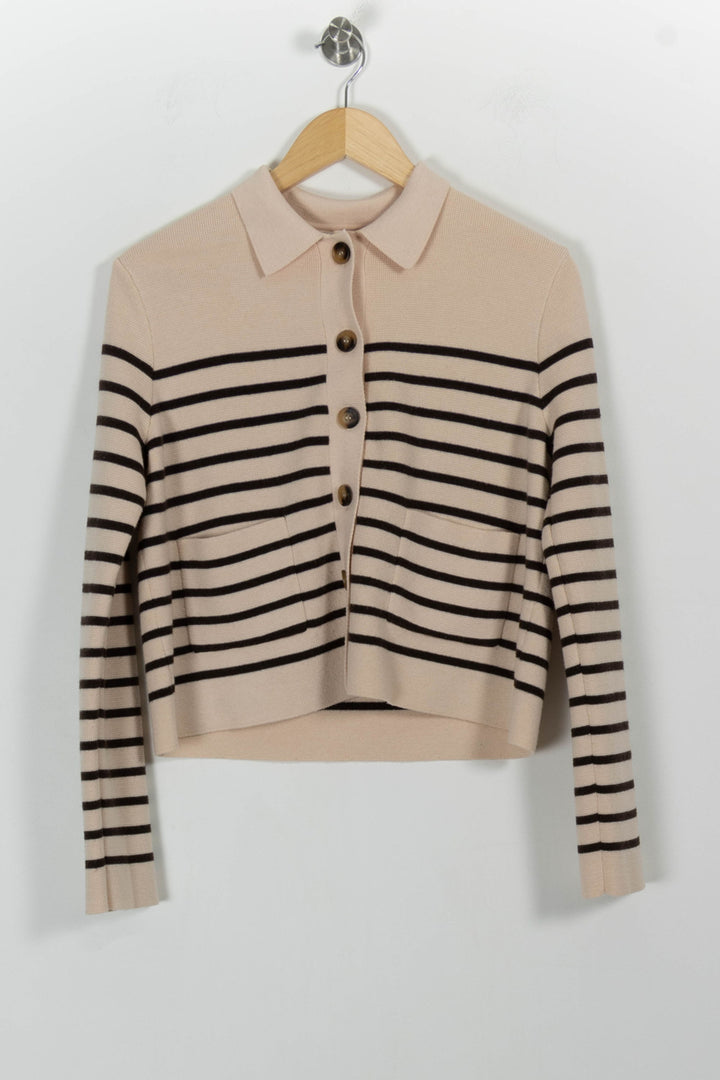 Cardigan Beige et Noir - Taille S/36 de la marque Grace & Mila | PARAD98021 - Vendu par Paradigme - Image 2