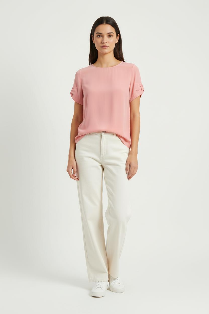 Blouse Rose - Taille S/36 de la marque Sandro | PARAD98023 - Vendu par Paradigme - Image 1