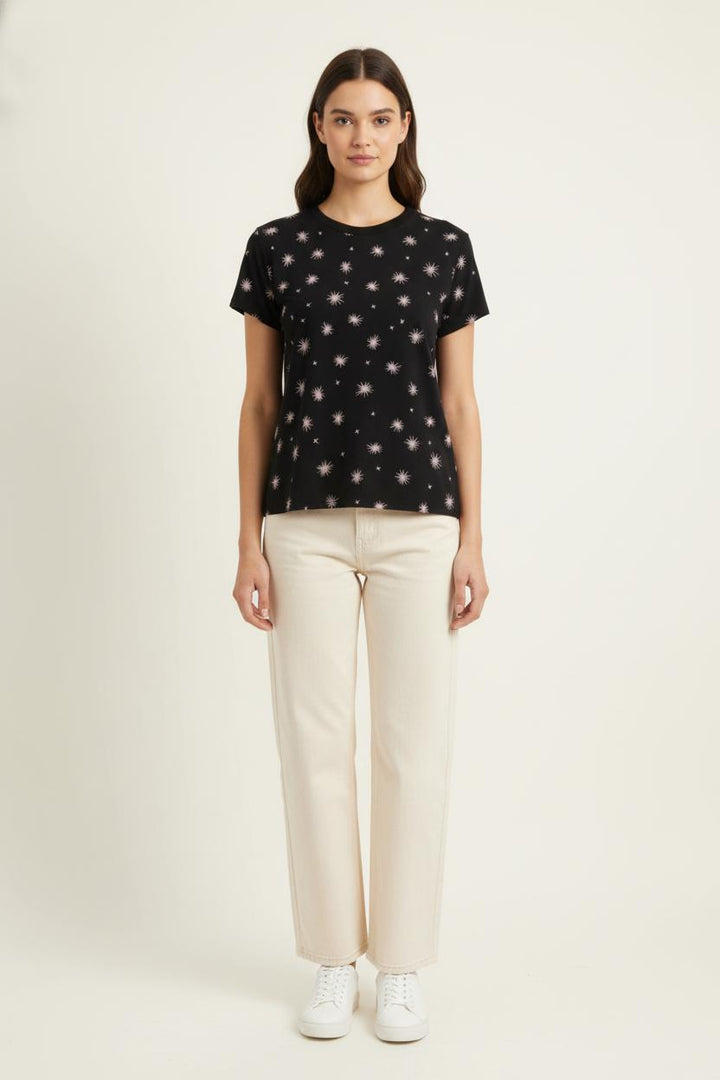 T-shirt Noir et Blanc - Taille XS/34 de la marque Bimba y Lola | PARAD98024 - Vendu par Paradigme - Image 1
