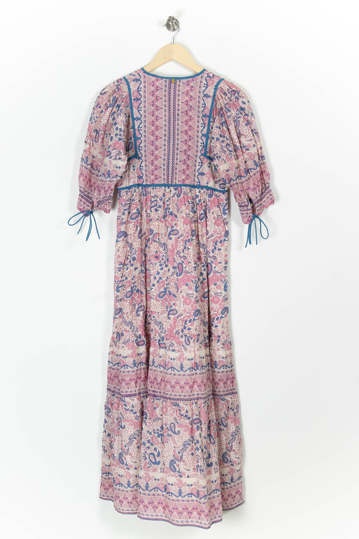 Robe Longue Rose et Bleue - Taille XS/34 de la marque Antik Batik | PARAD98026 - Vendu par Paradigme - Image 4
