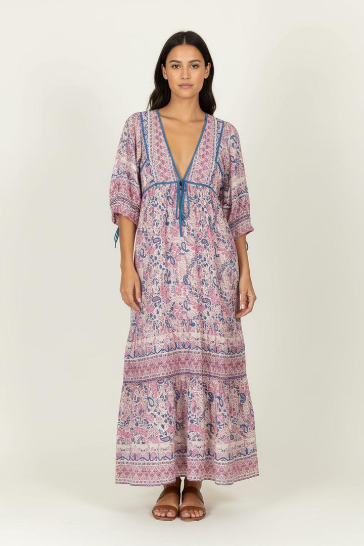 Robe Longue Rose et Bleue - Taille XS/34 de la marque Antik Batik | PARAD98026 - Vendu par Paradigme - Image 1