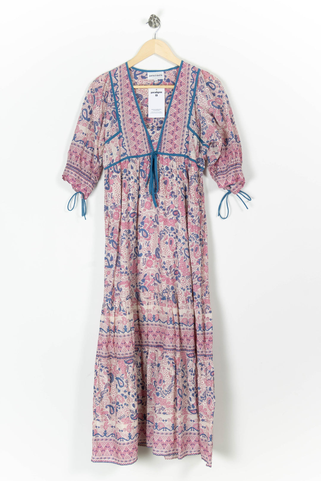 Robe Longue Rose et Bleue - Taille XS/34 de la marque Antik Batik | PARAD98026 - Vendu par Paradigme - Image 2