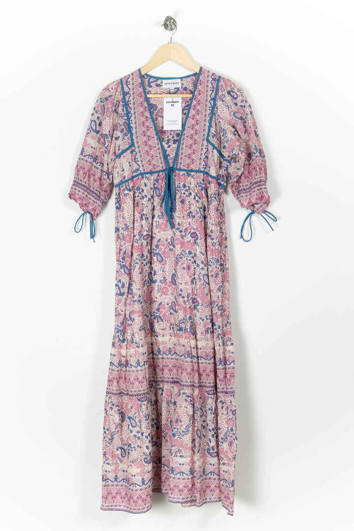 Robe Longue Rose et Bleue - Taille XS/34 de la marque Antik Batik | PARAD98026 - Vendu par Paradigme - Image 2