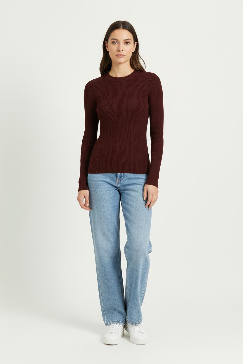 Pull Marron - Taille XS/34 de la marque Kookai | PARAD98043 - Vendu par Paradigme - Image 1