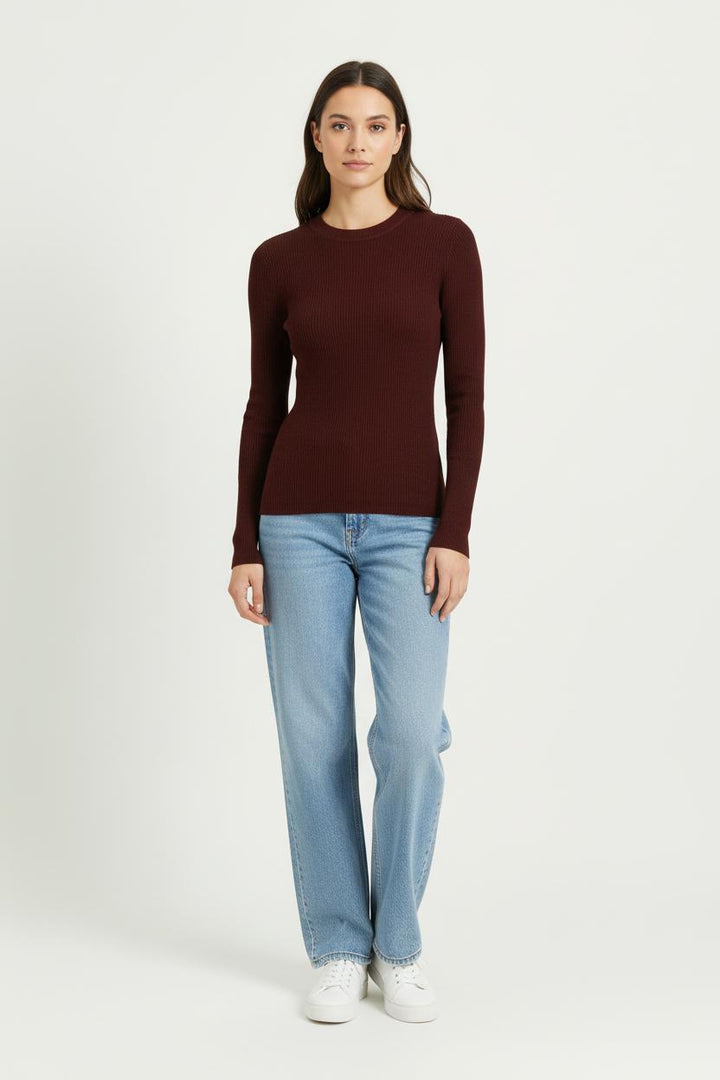 Pull Marron - Taille XS/34 de la marque Kookai | PARAD98043 - Vendu par Paradigme - Image 1