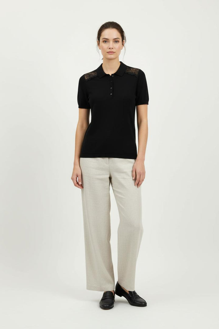 Polo Noir - Taille XS/34 de la marque Kookai | PARAD98045 - Vendu par Paradigme - Image 1