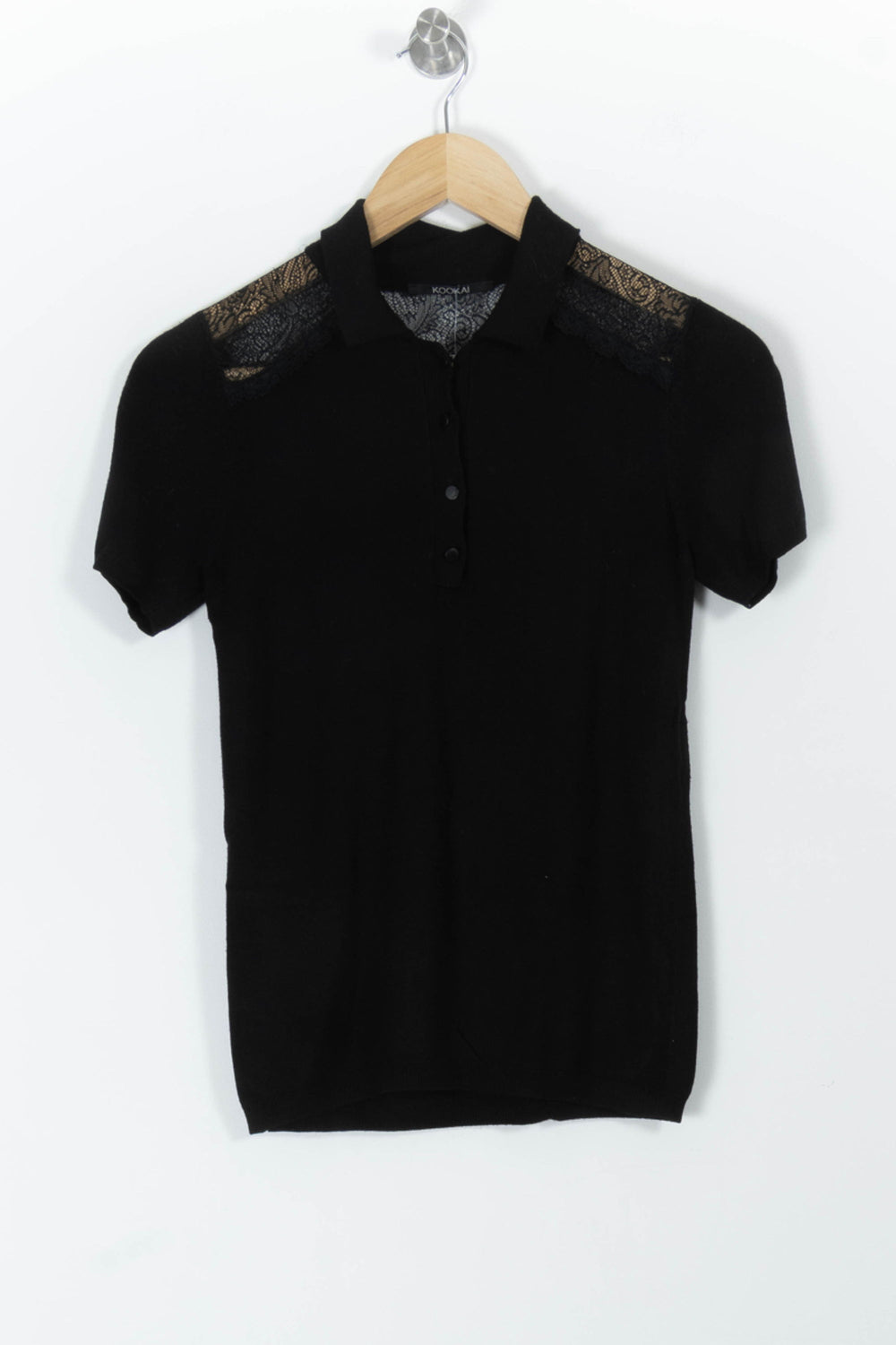 Polo Noir - Taille XS/34 de la marque Kookai | PARAD98045 - Vendu par Paradigme - Image 2