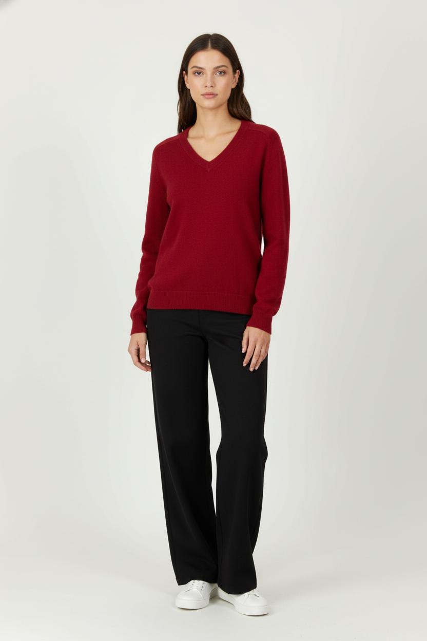 Pull Bordeaux - Taille L/40 de la marque Maje | PARAD98049 - Vendu par Paradigme - Image 1