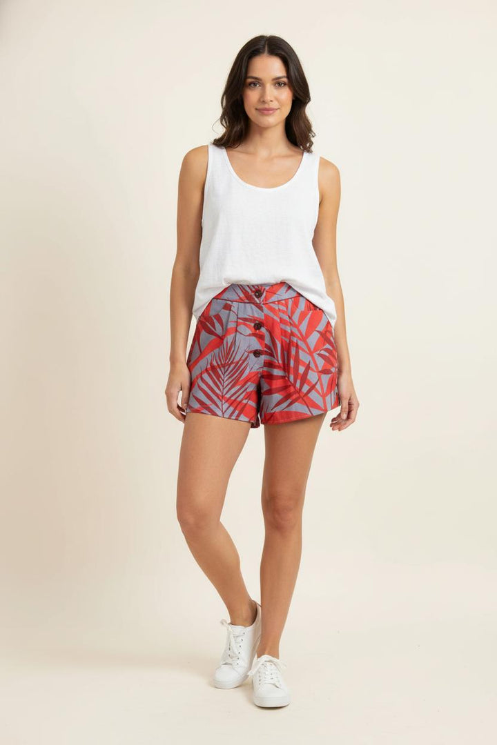 Short Rouge et Gris - Taille XS/34 de la marque Heimstone | PARAD98062 - Vendu par Paradigme - Image 1