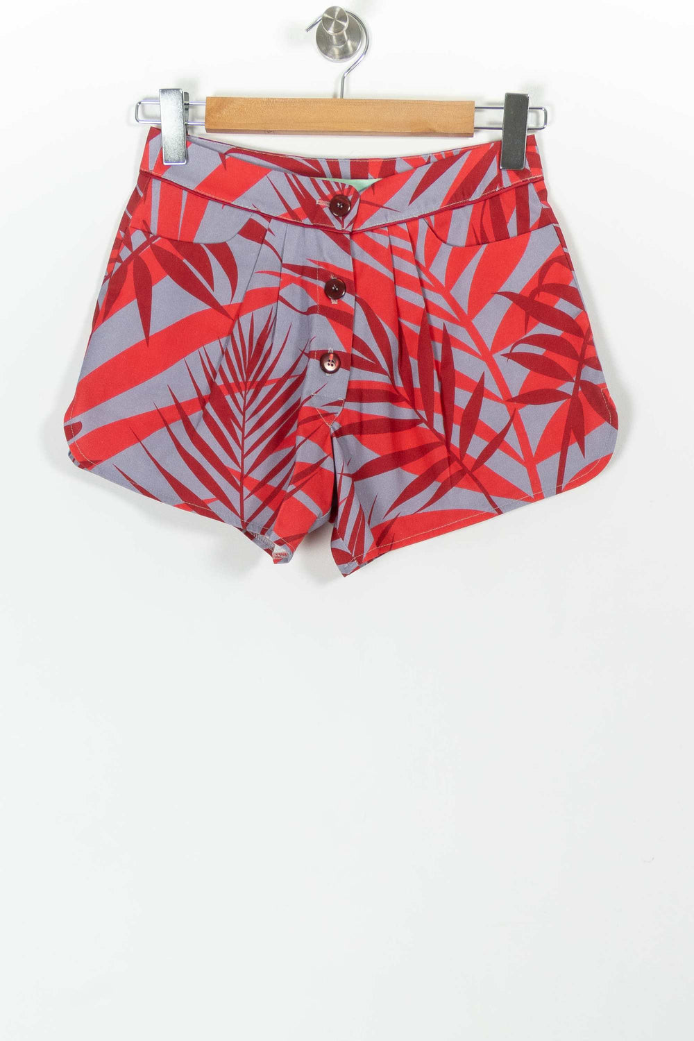 Short Rouge et Gris - Taille XS/34 de la marque Heimstone | PARAD98062 - Vendu par Paradigme - Image 2