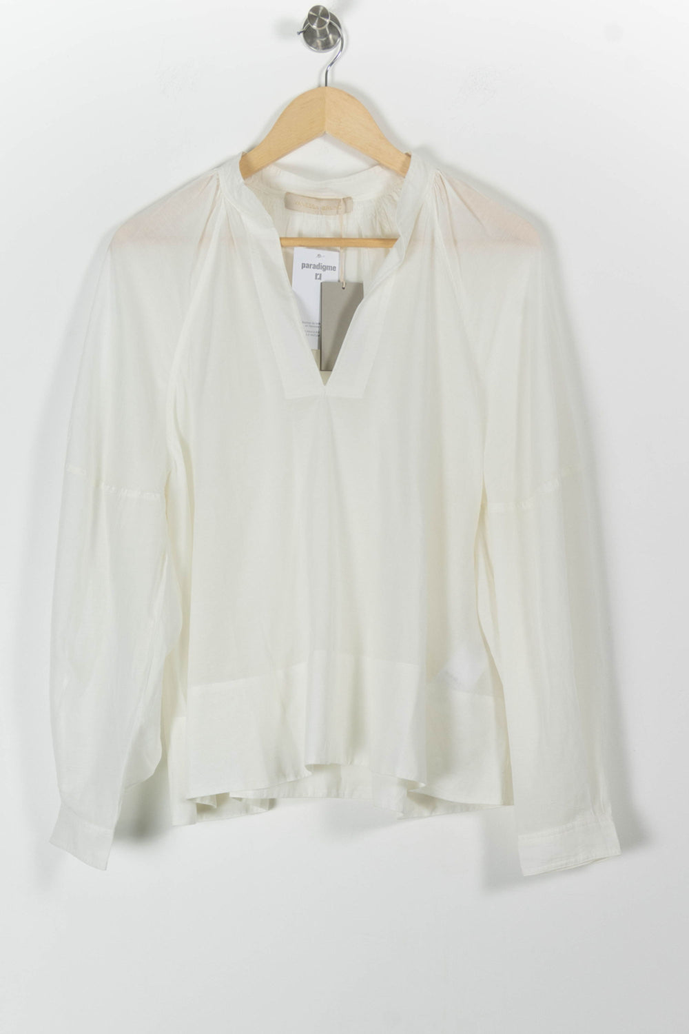 Blouse Blanche - Taille L/40 de la marque Vanessa Bruno | PARAD98063 - Vendu par Paradigme - Image 2