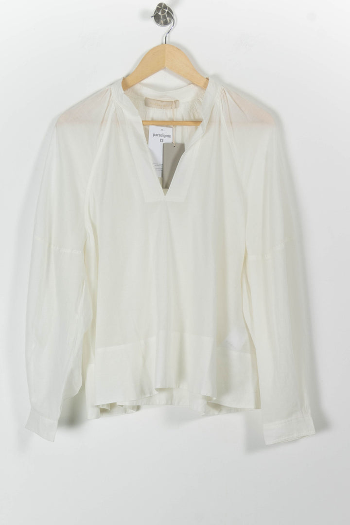 Blouse Blanche - Taille L/40 de la marque Vanessa Bruno | PARAD98063 - Vendu par Paradigme - Image 2