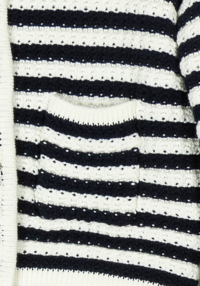 Cardigan Bleu et Blanc - Taille XS/34 de la marque ba&sh | PARAD98080 - Vendu par Paradigme - Image 3