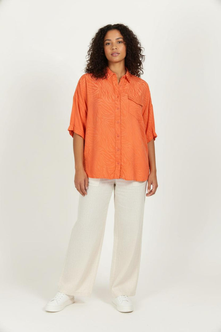 Chemise Orange - Taille M/38 de la marque Modetrotter | PARAD98083 - Vendu par Paradigme - Image 1