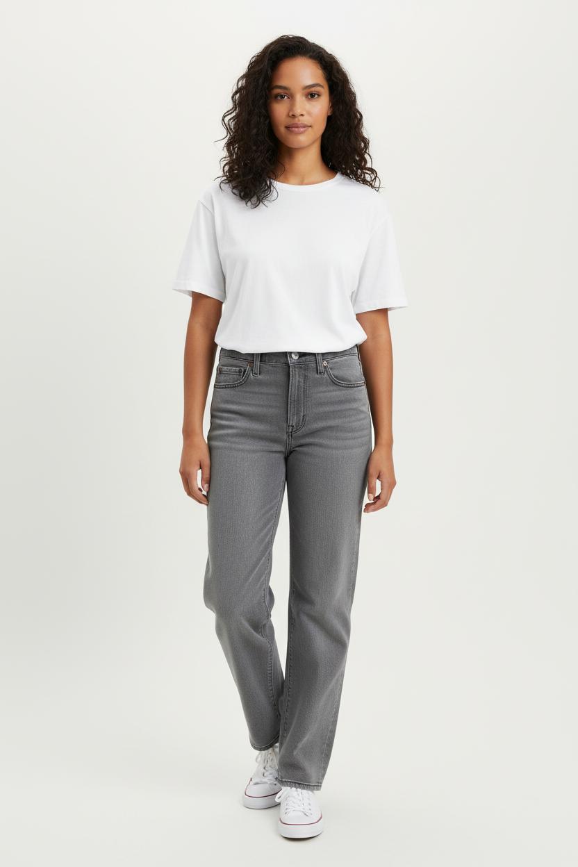 Jean Droit Gris - Taille S/36 de la marque Levi's | PARAD98086 - Vendu par Paradigme - Image 1