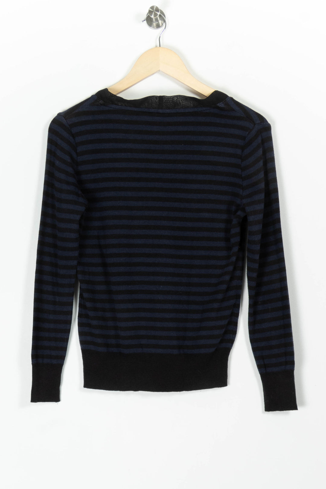Pull Rayé Noir et Bleu - Taille L/40 de la marque Maison 123 | PARAD98088 - Vendu par Paradigme - Image 4