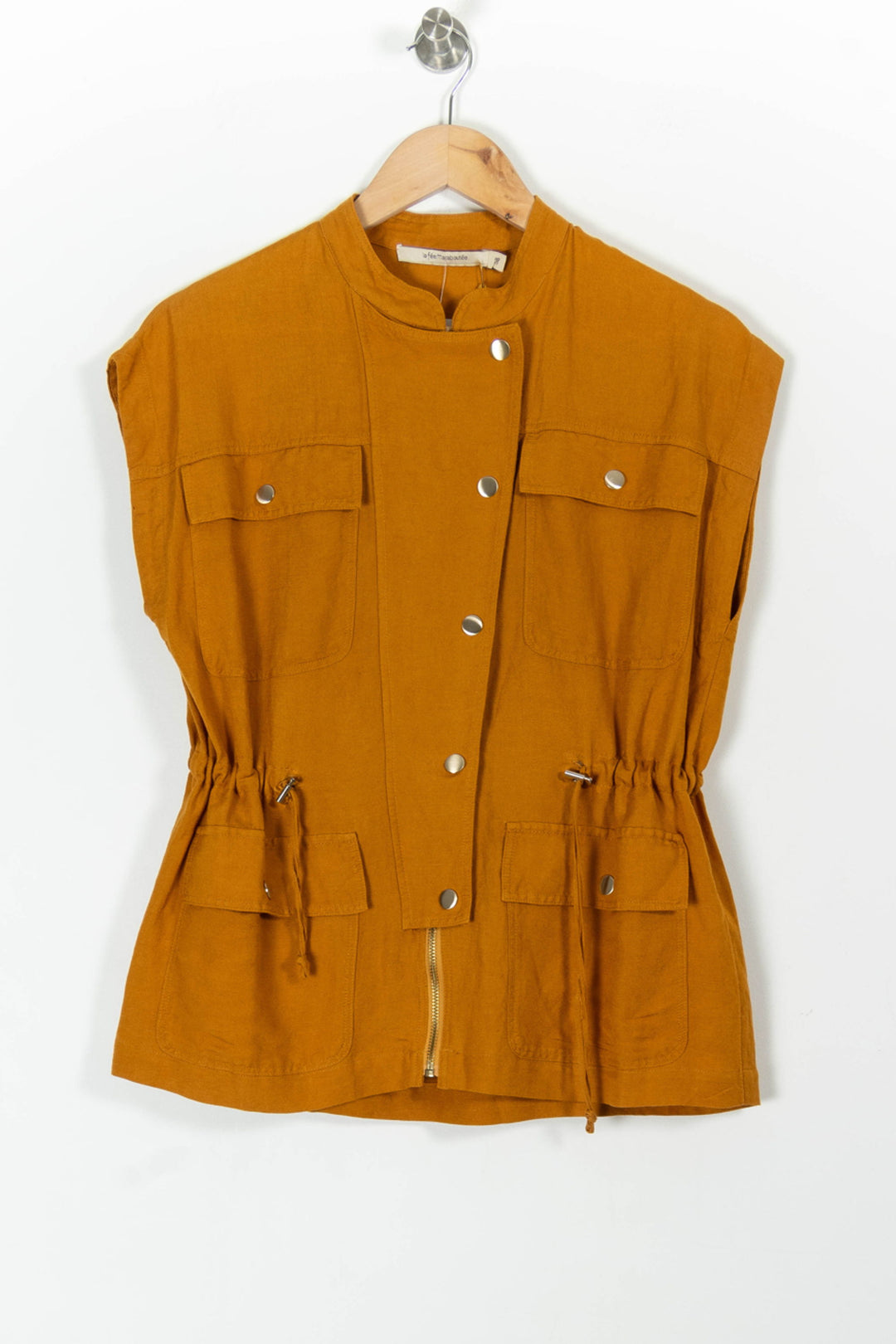 Blouse Orange - Taille M/38 de la marque La Fée Maraboutée | PARAD98099 - Vendu par Paradigme - Image 2