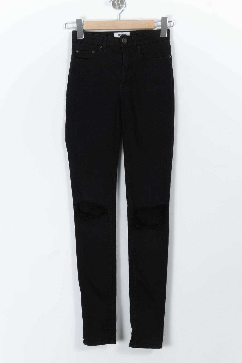 Jean Skinny Noir - Taille S/36 de la marque Acne Studios | PARAD98100 - Vendu par Paradigme - Image 2
