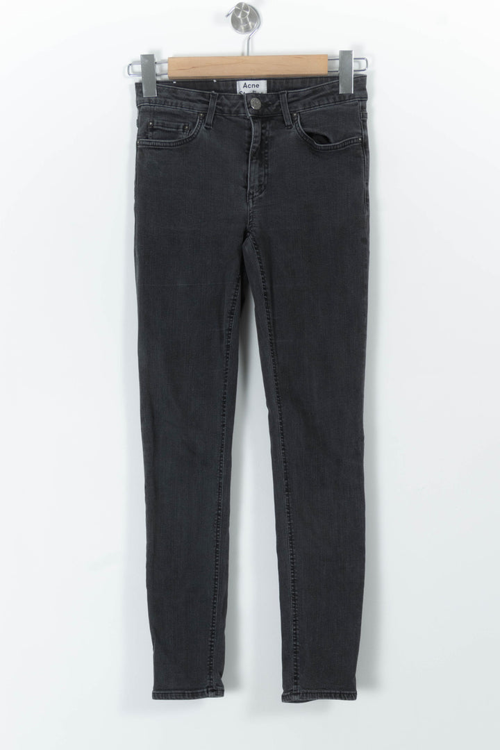 Jean Slim Gris - Taille S/36 de la marque Acne Studios | PARAD98104 - Vendu par Paradigme - Image 2