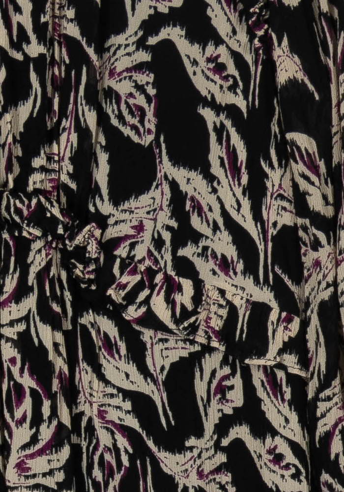 Robe Longue Noire et Beige - Taille S/36 de la marque ba&sh | PARAD98109 - Vendu par Paradigme - Image 3