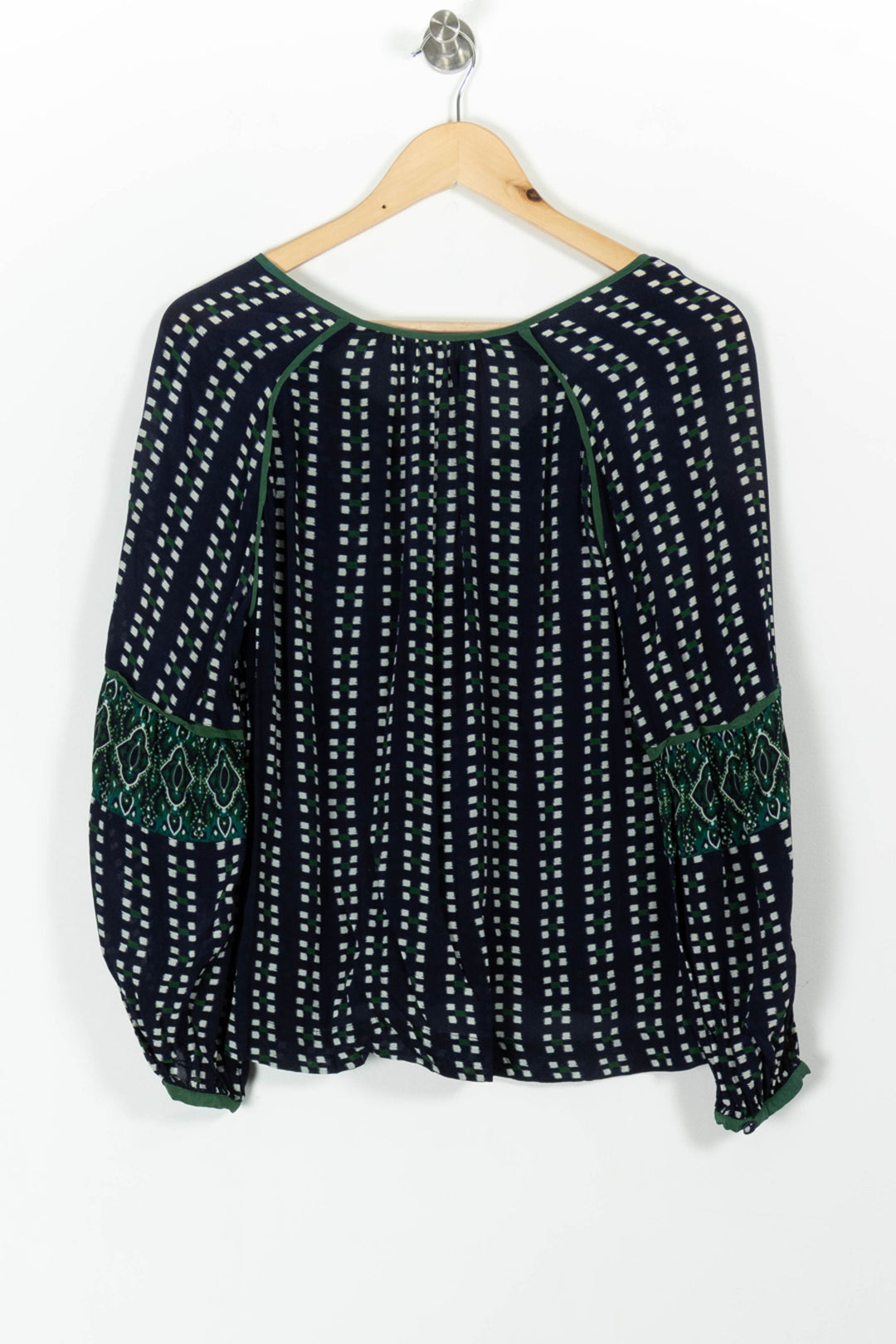 Blouse Bleu Marine et Vert - Taille L/40 de la marque Stella Forest | PARAD98112 - Vendu par Paradigme - Image 4