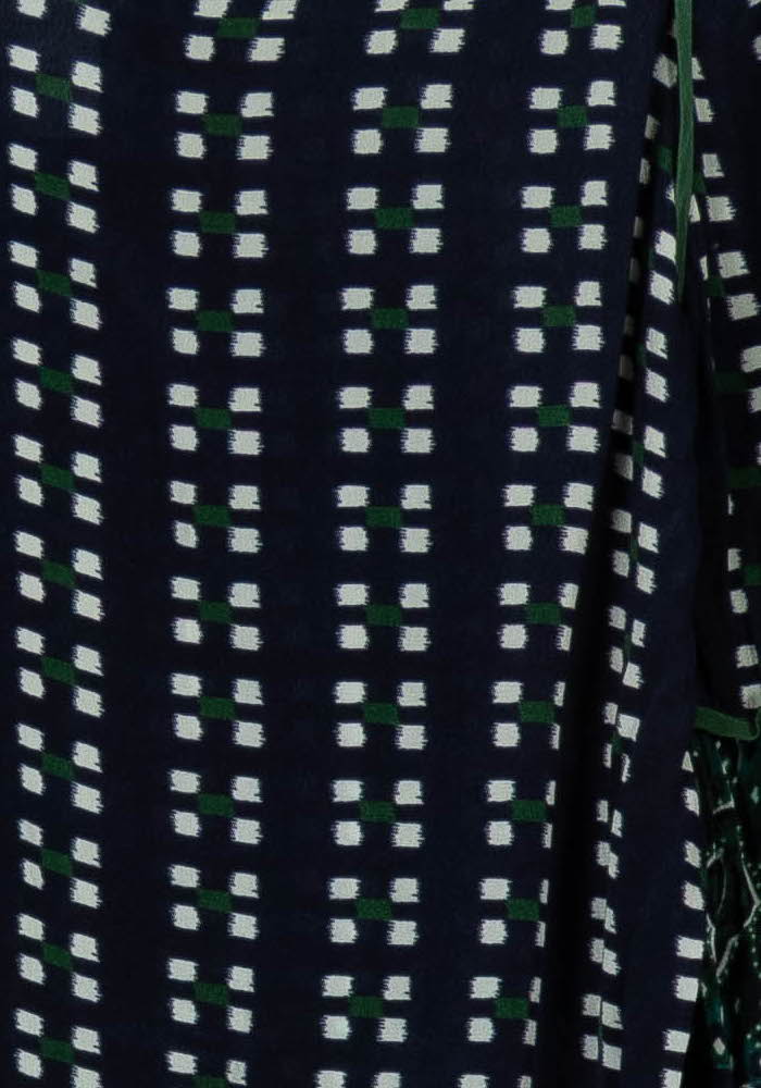 Blouse Bleu Marine et Vert - Taille L/40 de la marque Stella Forest | PARAD98112 - Vendu par Paradigme - Image 3