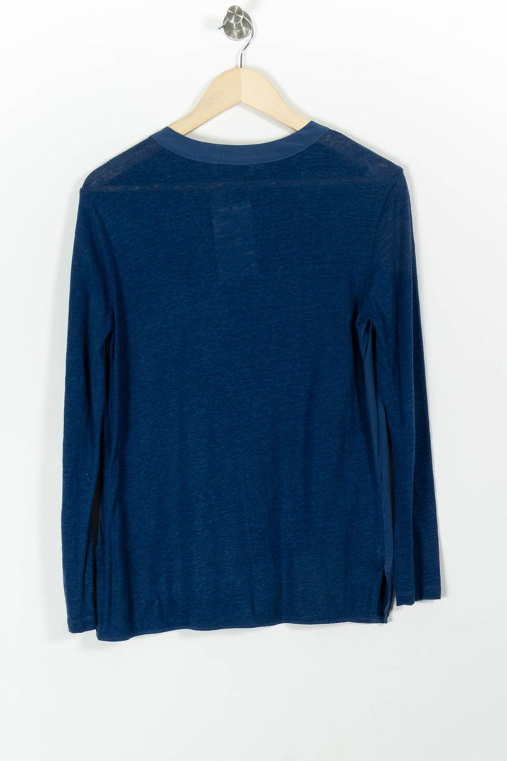 Blouse Bleue - Taille M/38 de la marque Sandro | PARAD98113 - Vendu par Paradigme - Image 4