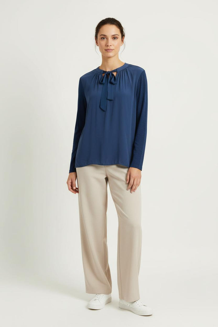 Blouse Bleue - Taille M/38 de la marque Sandro | PARAD98113 - Vendu par Paradigme - Image 1