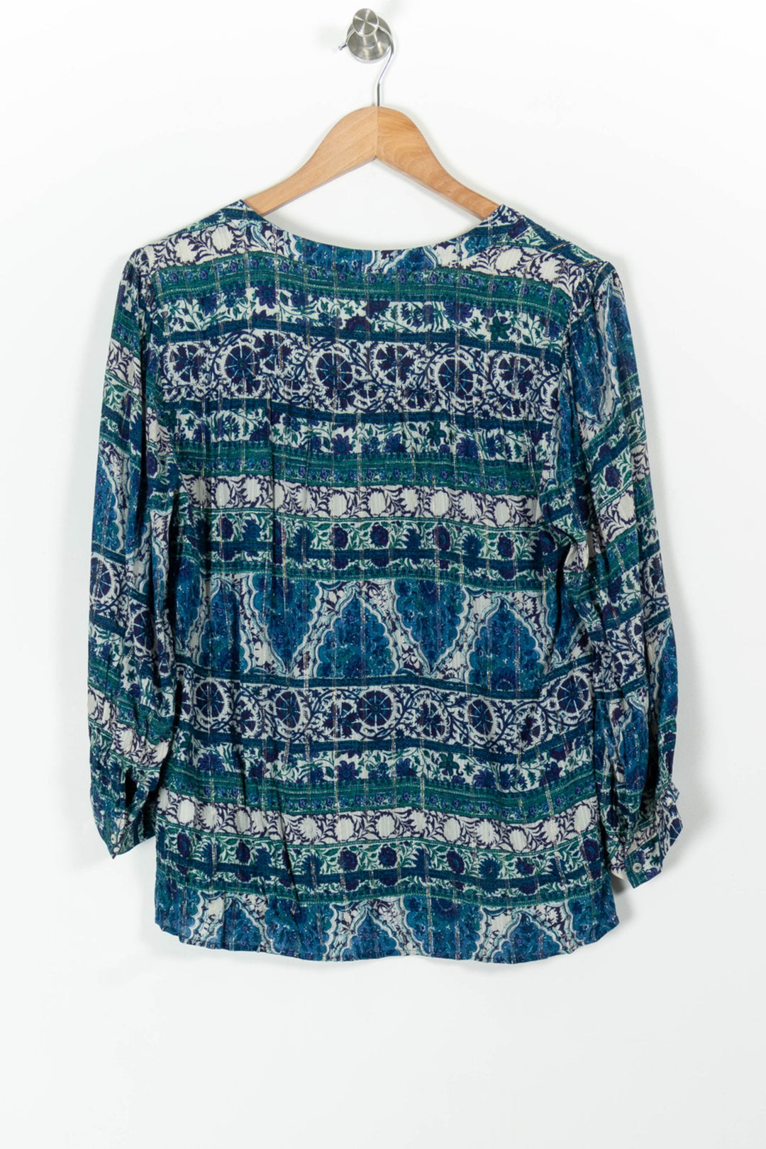 Blouse Bleue et Verte - Taille M/38 de la marque Maison 123 | PARAD98114 - Vendu par Paradigme - Image 4