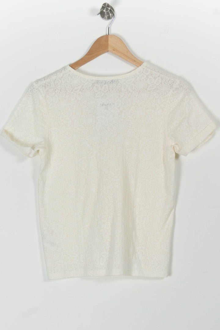 Tee-shirt Blanc - Taille S/36 de la marque La Fée Maraboutée | PARAD98118 - Vendu par Paradigme - Image 4