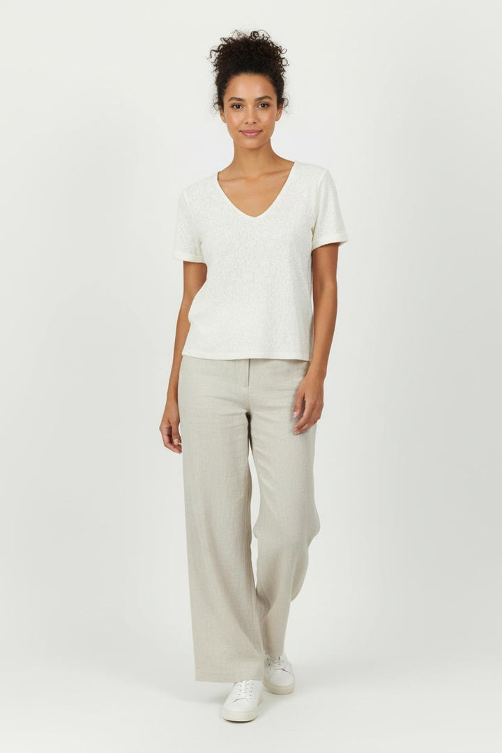 Tee-shirt Blanc - Taille S/36 de la marque La Fée Maraboutée | PARAD98118 - Vendu par Paradigme - Image 1