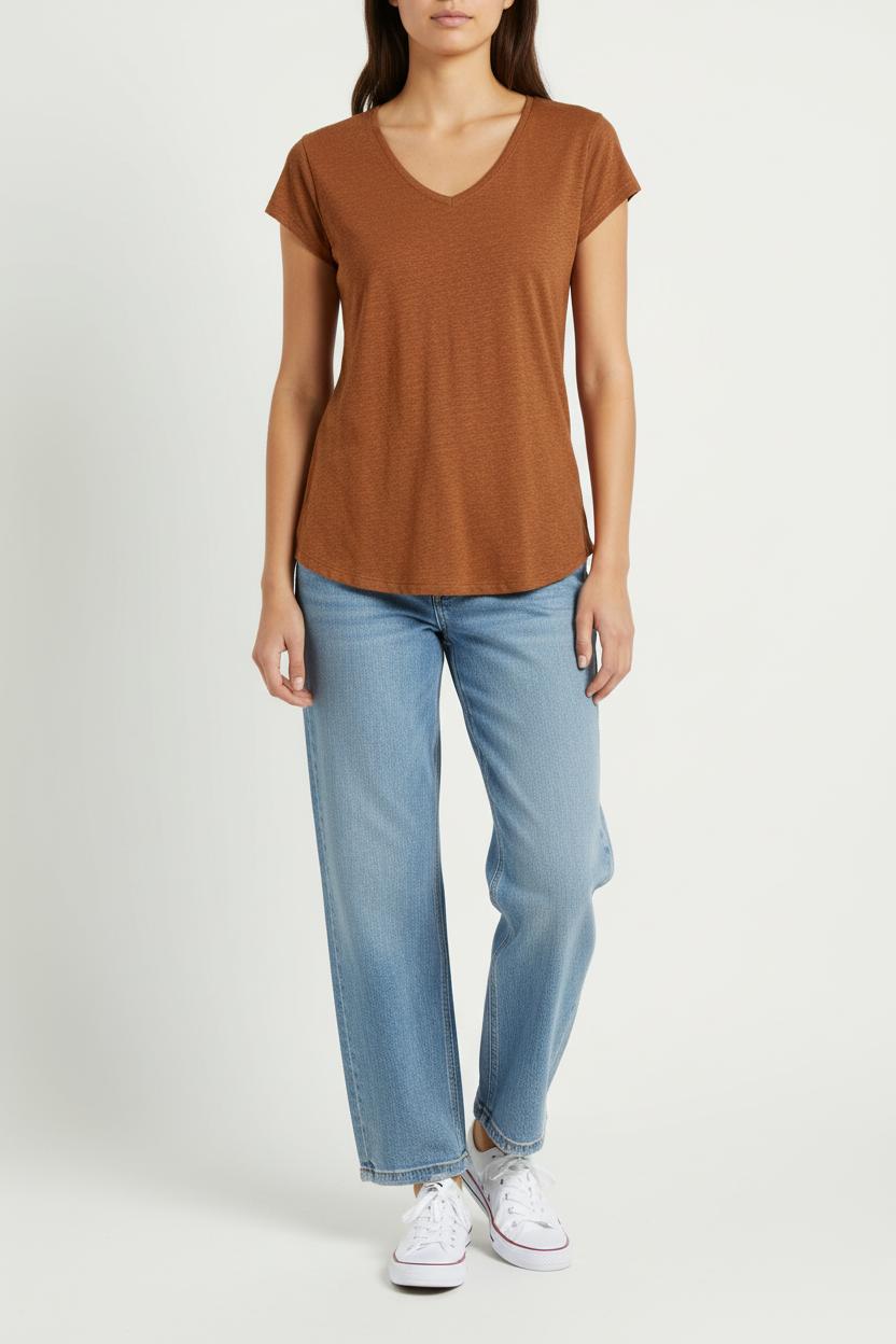 Tee-shirt Orange - Taille XS/34 de la marque La Fée Maraboutée | PARAD98119 - Vendu par Paradigme - Image 1
