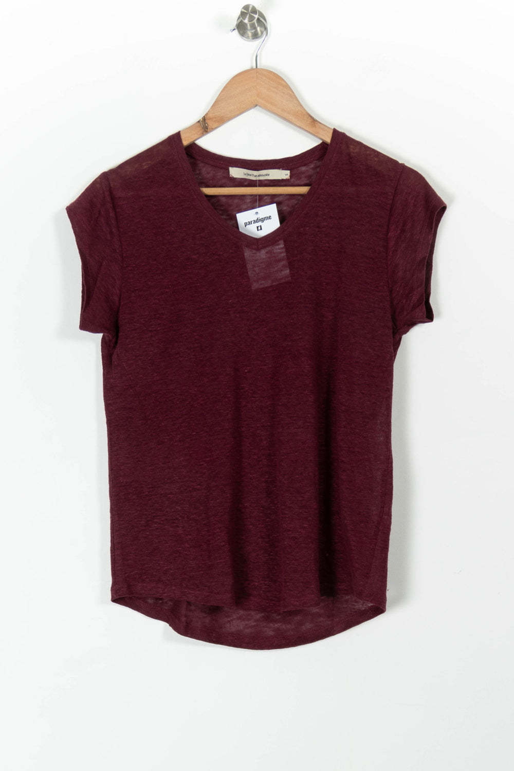 Tee-shirt Bordeaux - Taille S/36 de la marque La Fée Maraboutée | PARAD98120 - Vendu par Paradigme - Image 2
